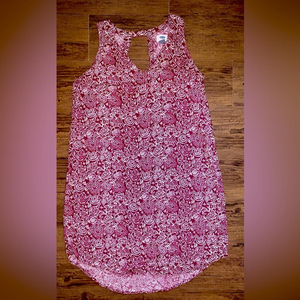 Old Navy sleeveless V Neck keyhole dress size medium